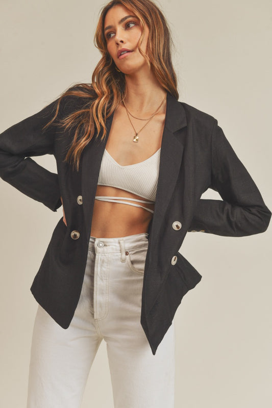 Linen Blazer Jacket