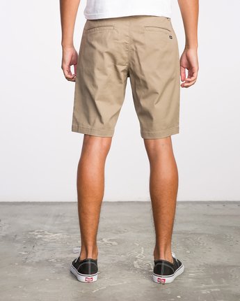 RVCA Weekend Stretch Short in Khaki