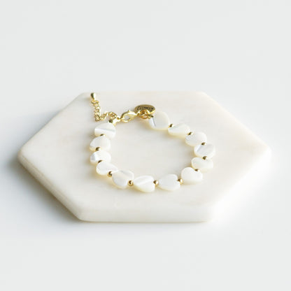 Pearl Heart Bracelet