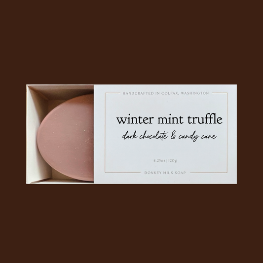 Winter Mint Truffel Donkey Milk Soap