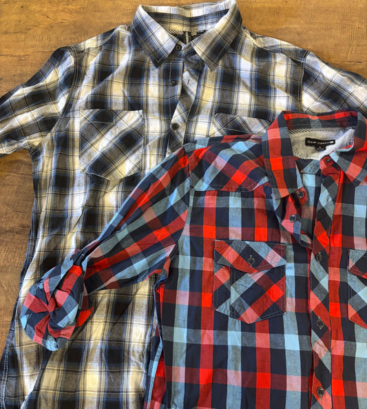 Ocean Current gingham long sleeve