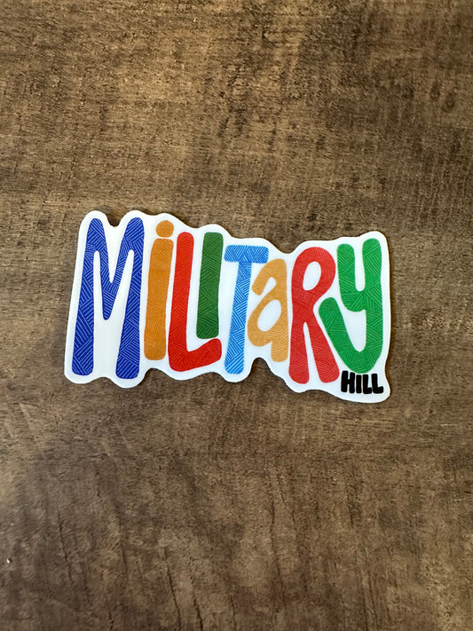 Military Hill Sticker