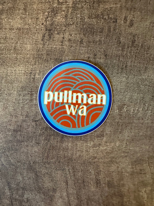 Pullman Wa Round Sticker