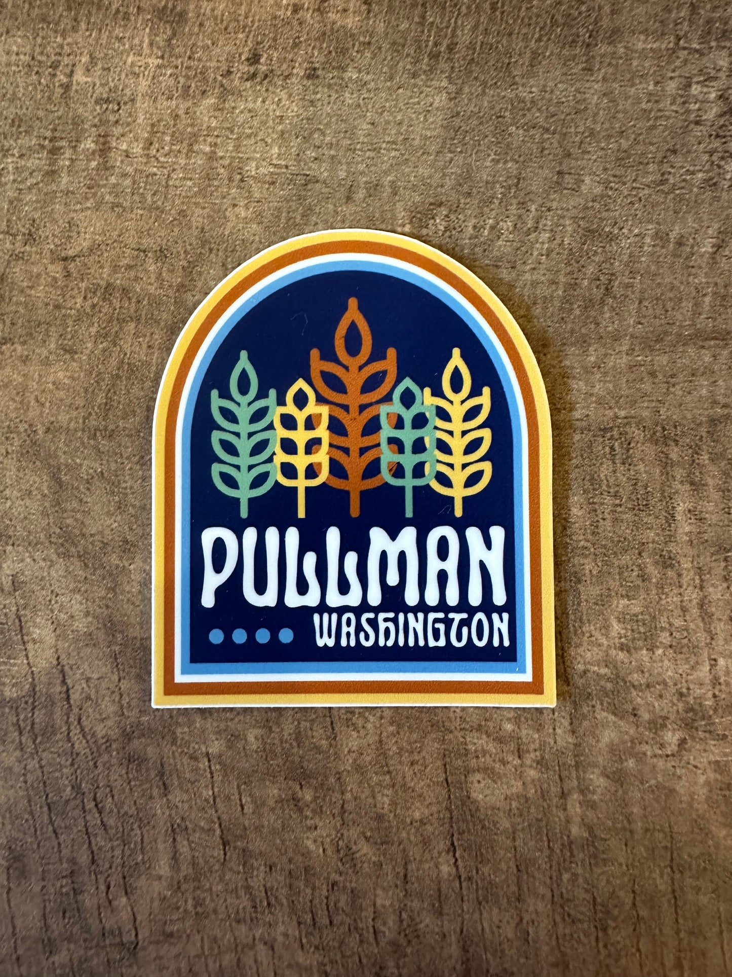 Pullman Wa Wheat Sticker