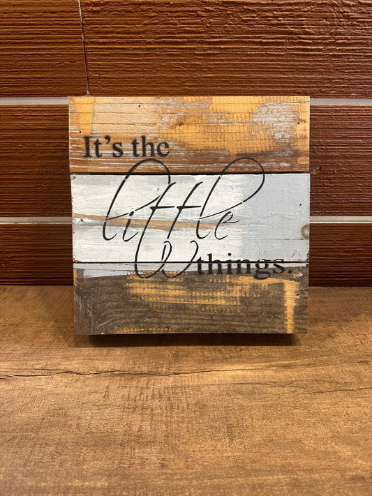 "It's The Little Things" Wall Decor