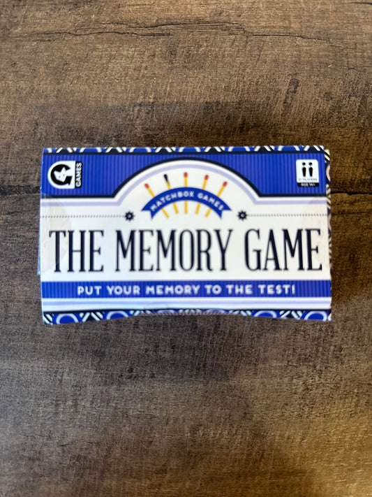 The Memory Game Matchbox Memory Game