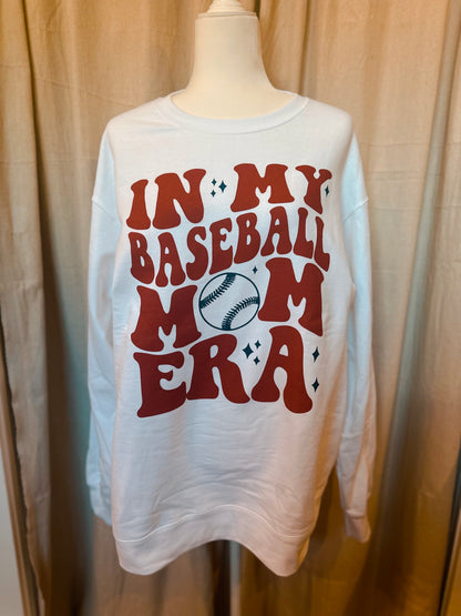 Baseball Mom Era Crewneck- Multiple Color Options