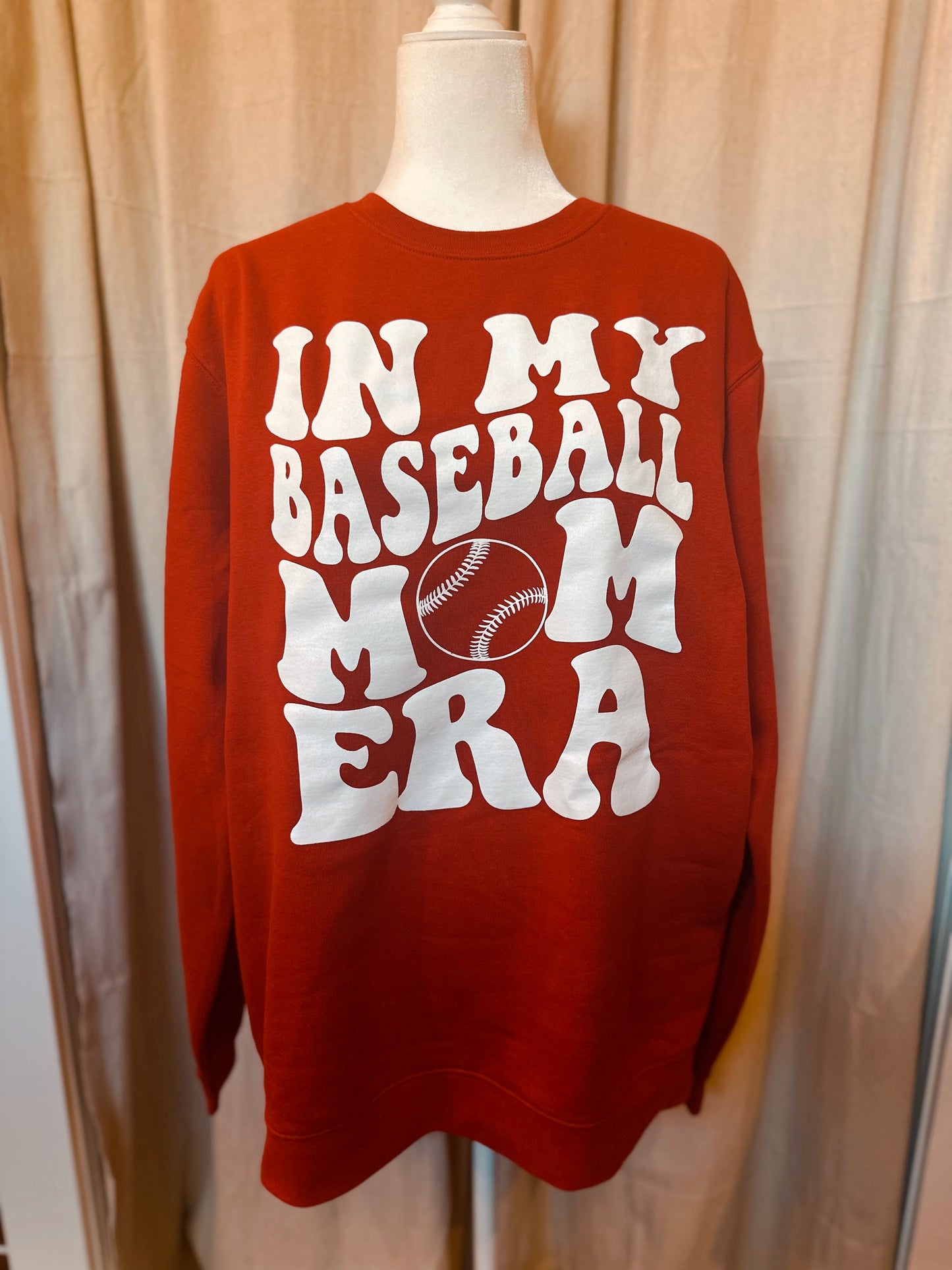 Baseball Mom Era Crewneck- Multiple Color Options