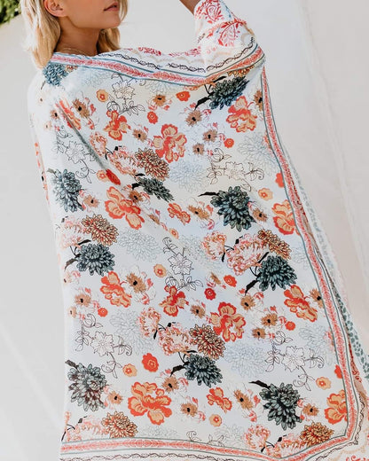 Patterned Summer Poncho