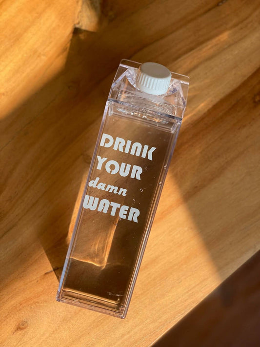 Printed Milk Carton Water Bottle