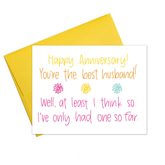 You're the Best Husband - Anniversary Card