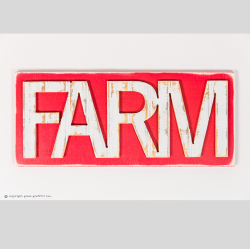 All items are hand cut and given a distressed finish, accentuating the natural grain and charm of the wood. Each piece of wood is unique, items will vary slightly from the photographs. Dimensions: 18" x 8" Shown in Red and White.