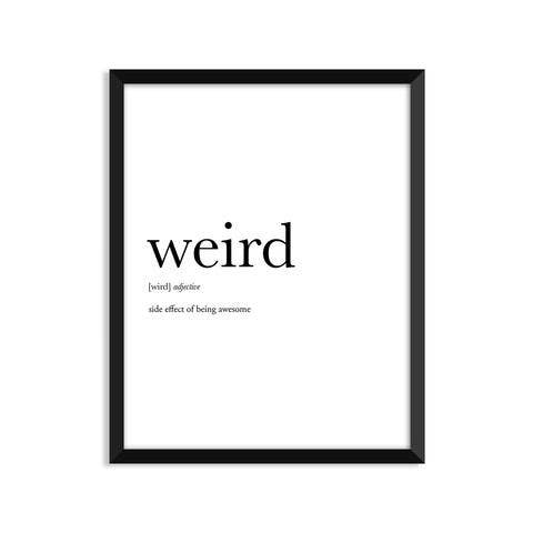 Footnotes - Weird Definition - Everyday Art Print