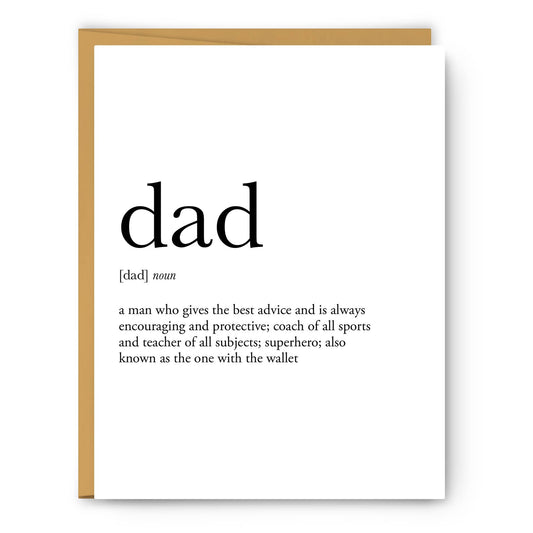 Dad Definition Card