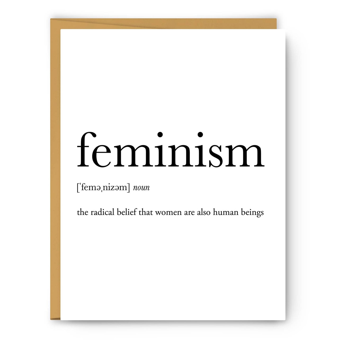 Feminism Definition Card