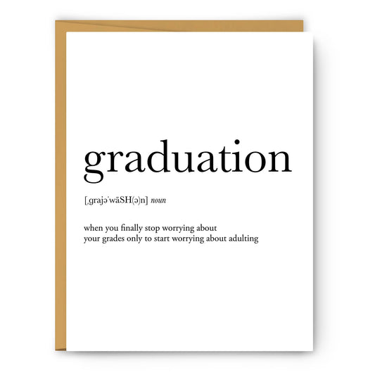 Graduation Definition Card
