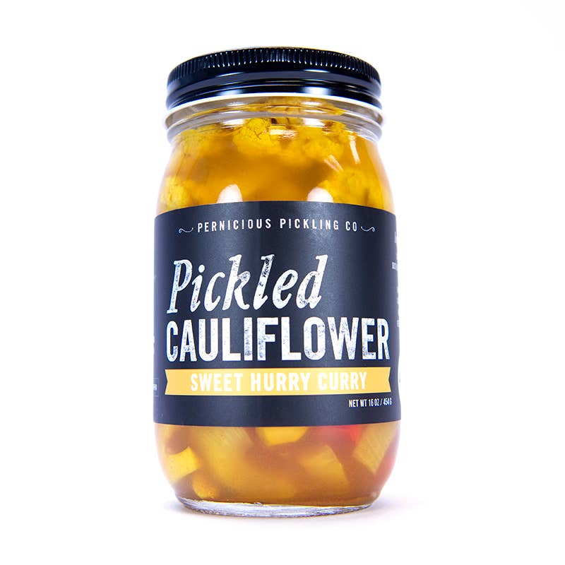 Pickled Cauliflower: Sweet Hurry Curry (8oz)