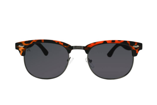 Swole Panda - Bamboo Clubmasters Sunglasses - Black Lense