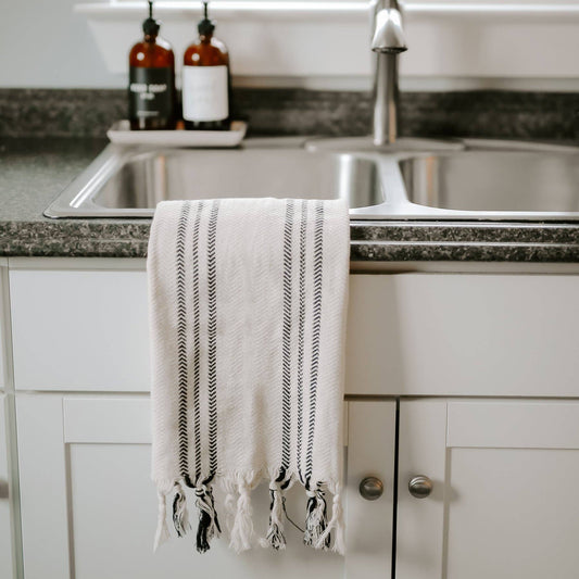 Sweet Water Decor - JORDAN TURKISH HAND TOWEL - THREE STRIPE