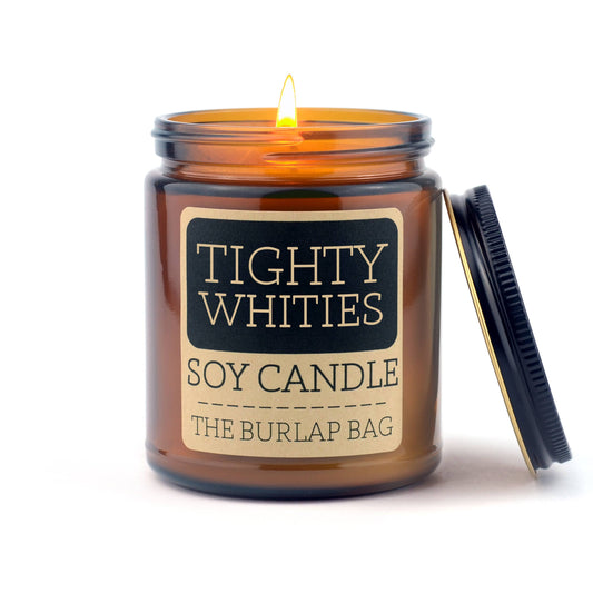 The Burlap Bag - Tighty Whities - Soy Candle 9oz