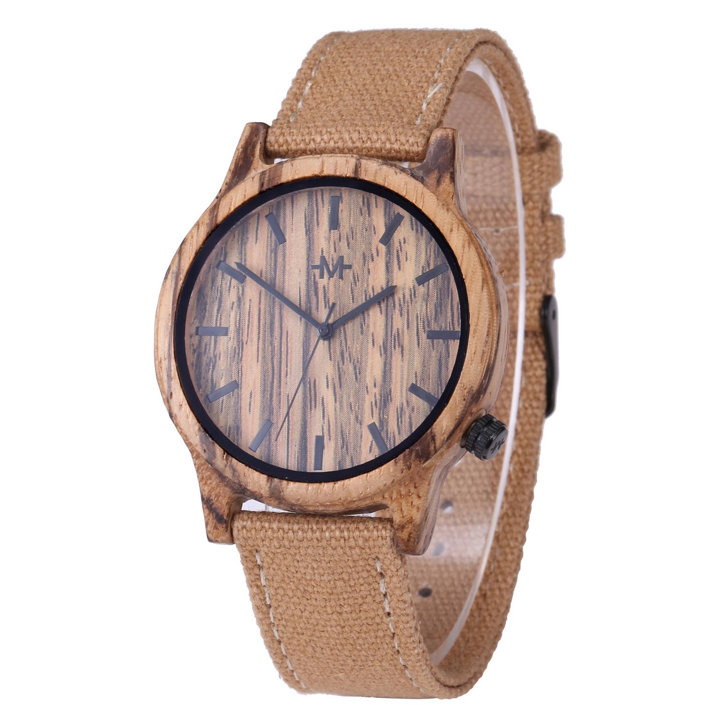 Mio Marino - Webbed Brolly Wooden Wrist Watch
