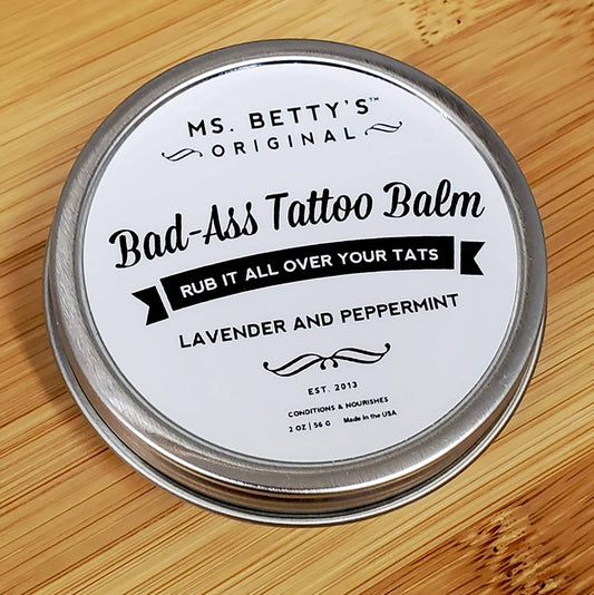 Ms. Betty's Original - Bad-Ass Tattoo Balm - Lavender and Peppermint