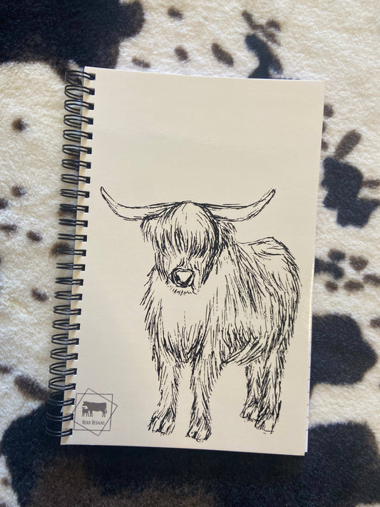 The Herd & Co - Cream Highland Notebook