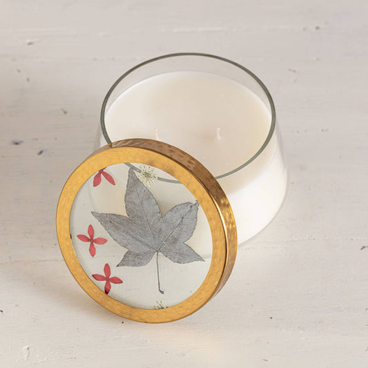 Spicy Apple Pressed Floral Candle