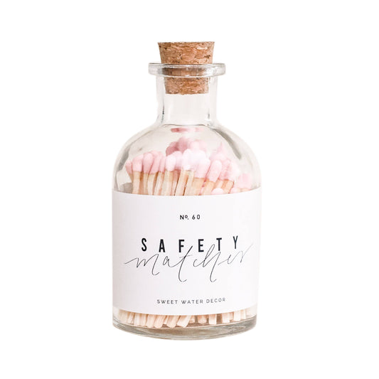 Blush Small Safety Matches - Apothecary Jar