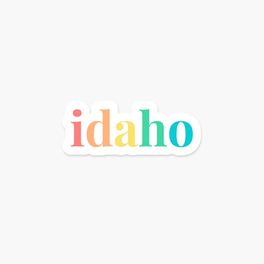 Idaho Rainbow Sticker