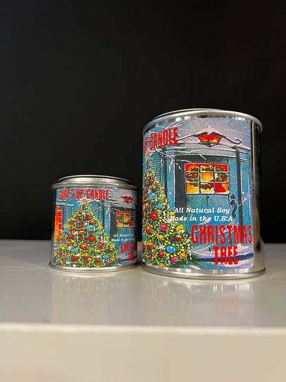 Christmas Paint Can Wax Candles