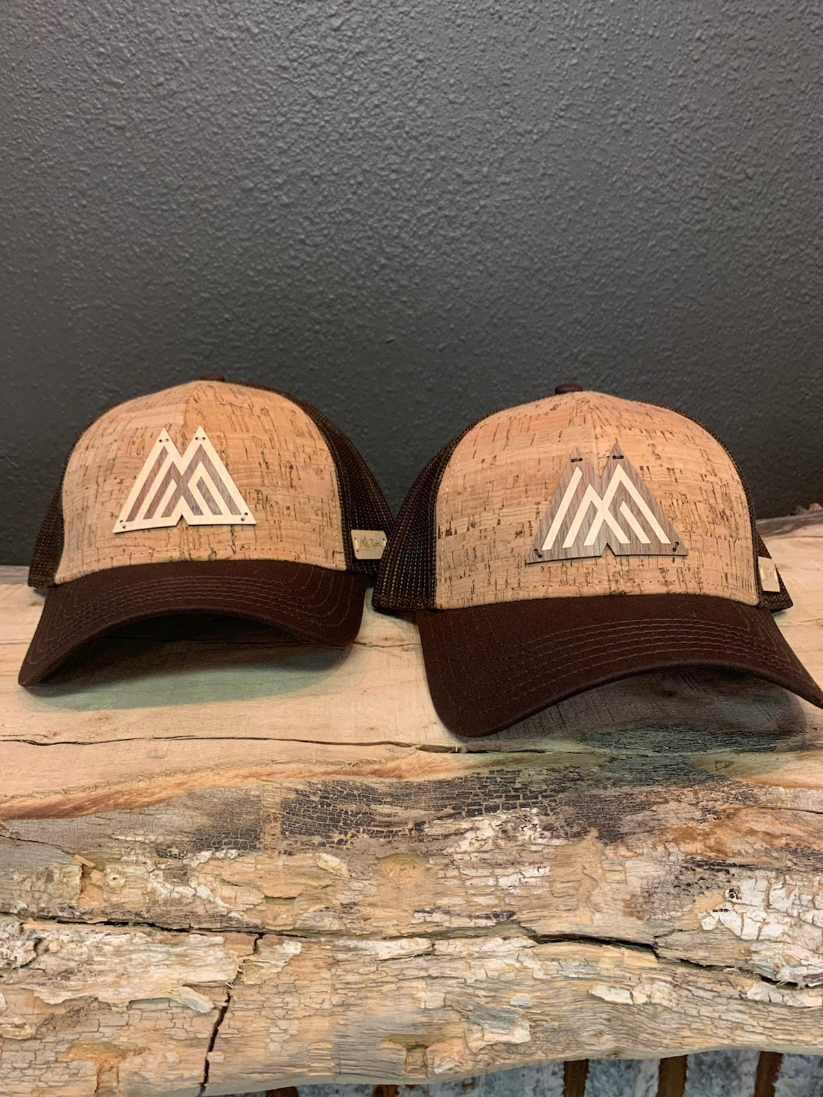 Monroe Emblem Branded Wood Inlay + Cork Trucker Cap