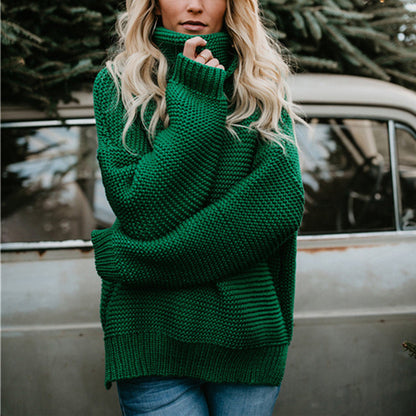 Oversized Turtle Neck Sweater - MULTIPLE COLOR OPTIONS