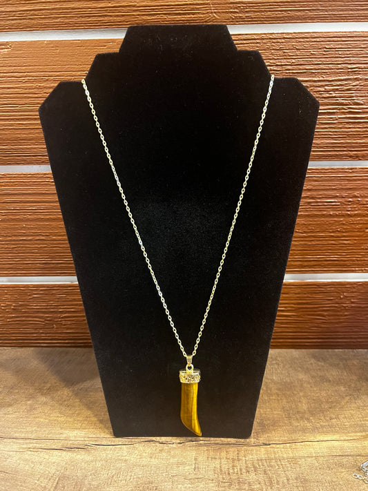Tigers Eye Crystal Necklace