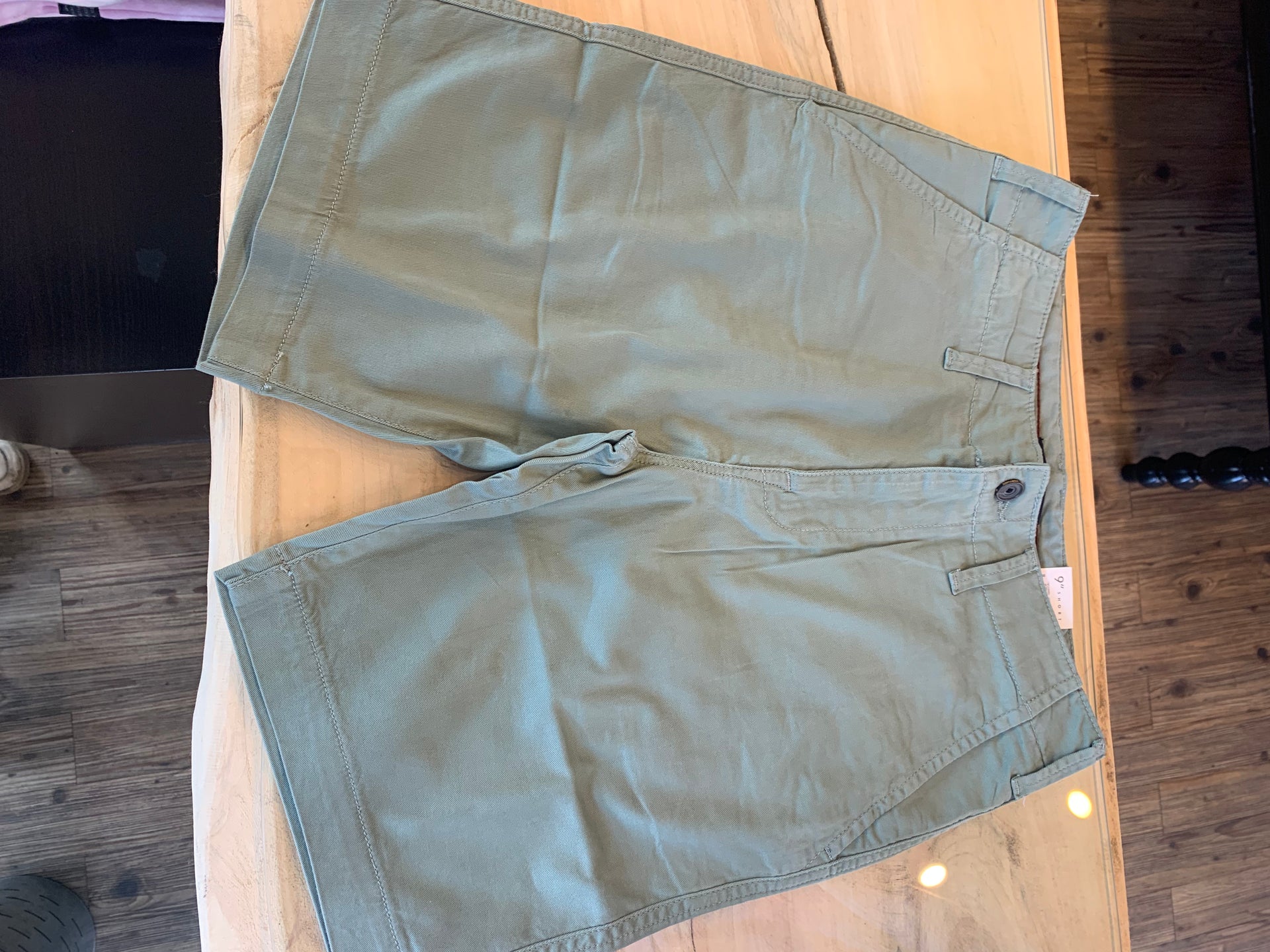 Front Tuck Twill Shorts