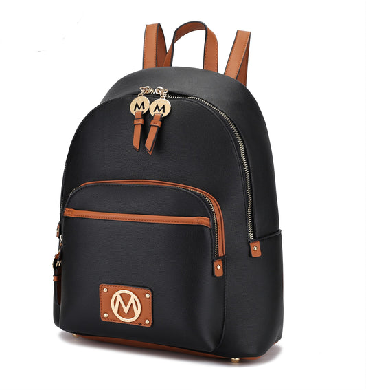 MKF Designer Backpack Black/Tobacco