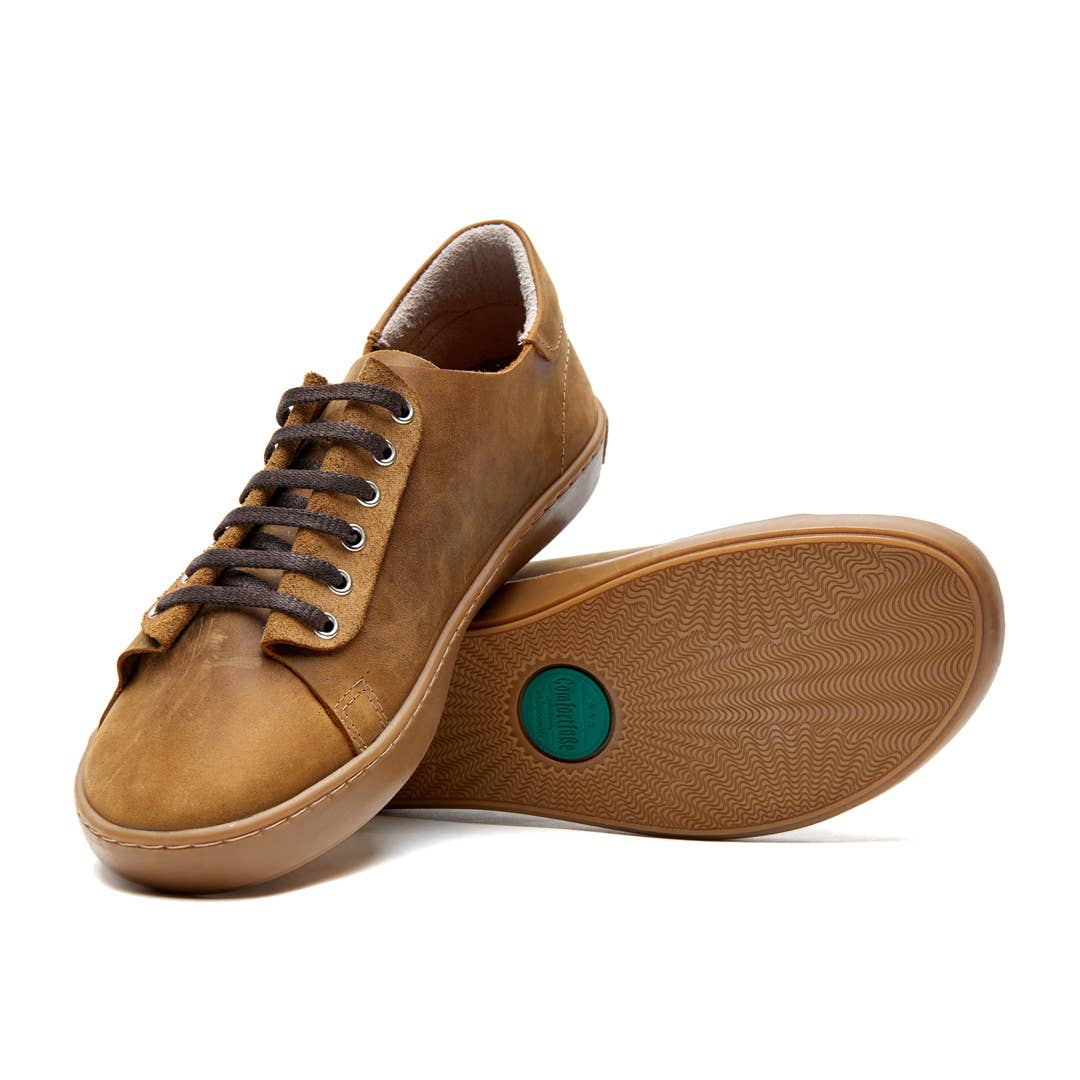 Ozi Handmade Leather Shoes- Tan