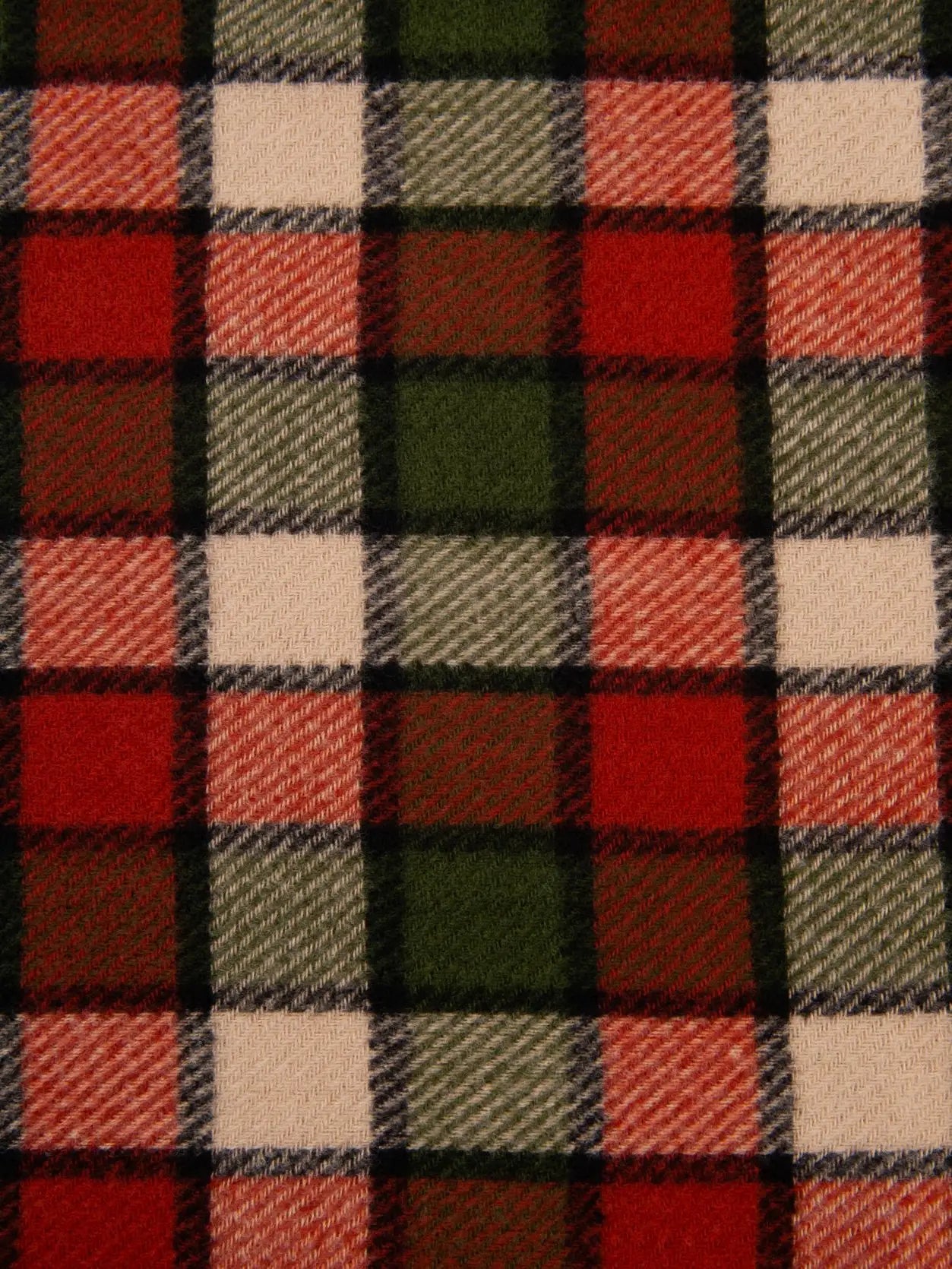 Rust/Olive Checkered Corbet Scarf