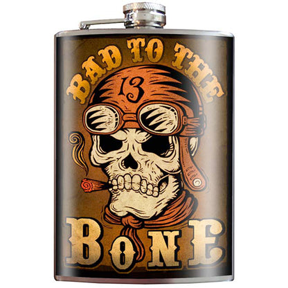 Bad to the Bone Flask