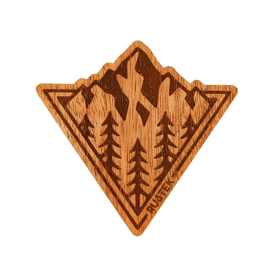Rustek Collective - Peaking Wood Sticker