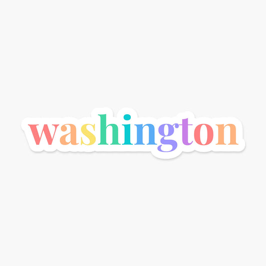 Washington Rainbow Sticker