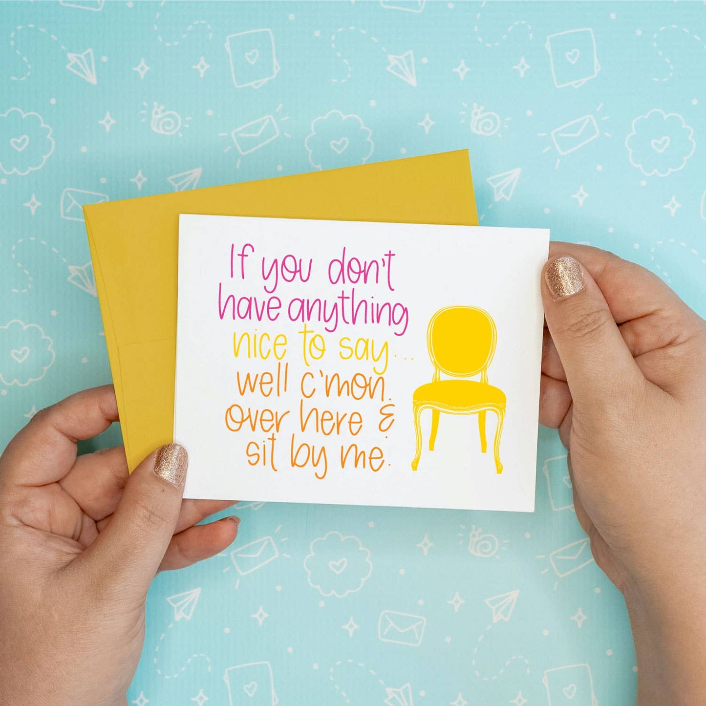 Colette Paperie - Sit By Me Card