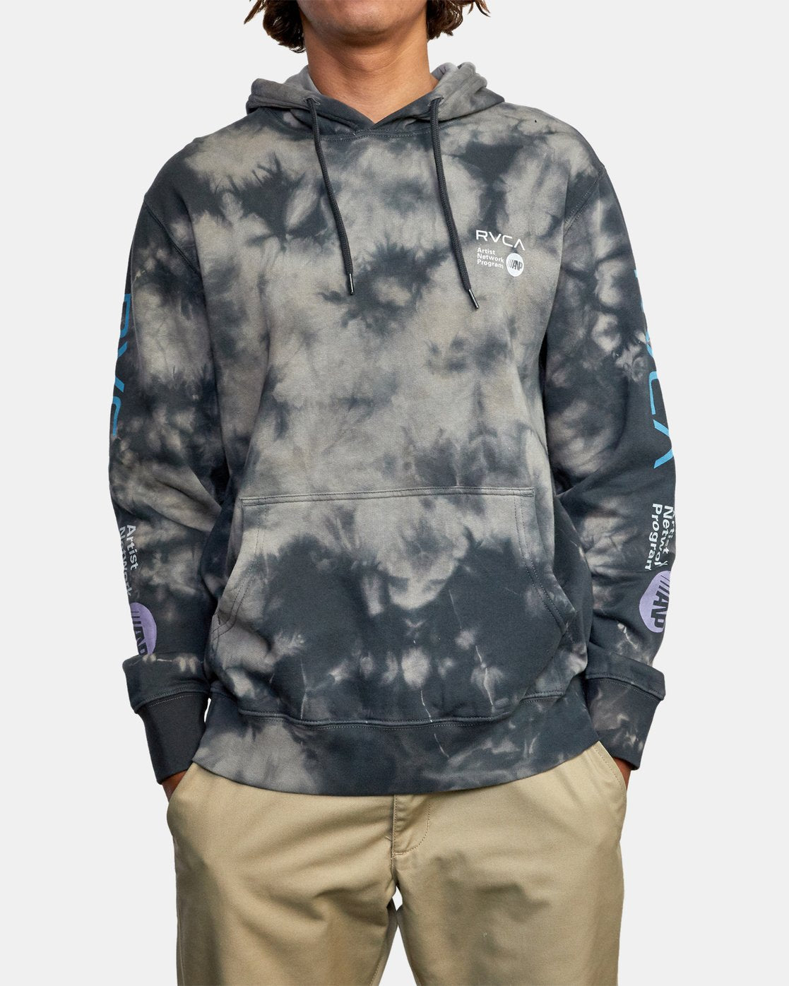 Rvca tie store dye hoodie