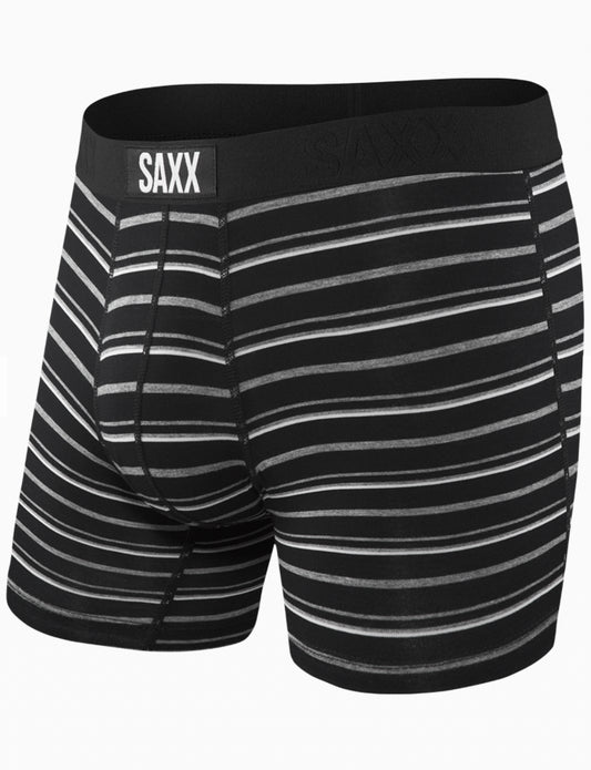 SAXX - Vibe Boxer Briefs - Black Coast Stripe